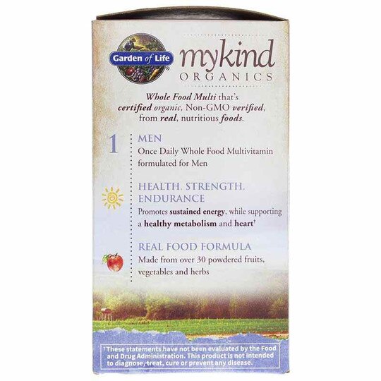 Men's Once Daily Whole Food Multivitamin, GOLM